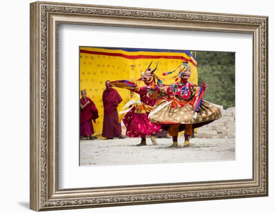 Asia, Bhutan, Haa Tshechu. Dance of the Furies-Ellen Goff-Framed Photographic Print