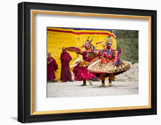 Asia, Bhutan, Haa Tshechu. Dance of the Furies-Ellen Goff-Framed Photographic Print