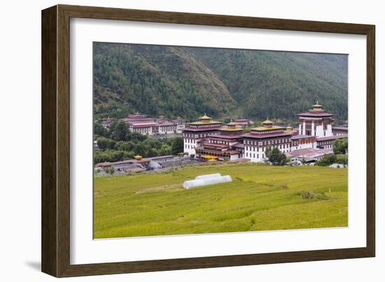 Asia, Bhutan, Thimphu, Royal Palace. Views of the Royal Palace in Thimphu-Ellen Goff-Framed Photographic Print