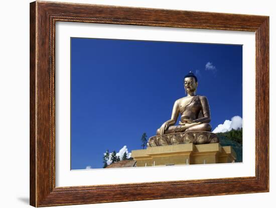 Asia, Bhutan, Thimpu. Buddha Dordenma Overlooking Thimpu-Kymri Wilt-Framed Photographic Print