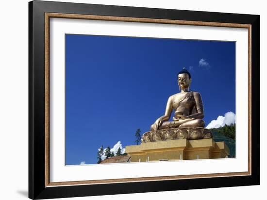 Asia, Bhutan, Thimpu. Buddha Dordenma Overlooking Thimpu-Kymri Wilt-Framed Photographic Print