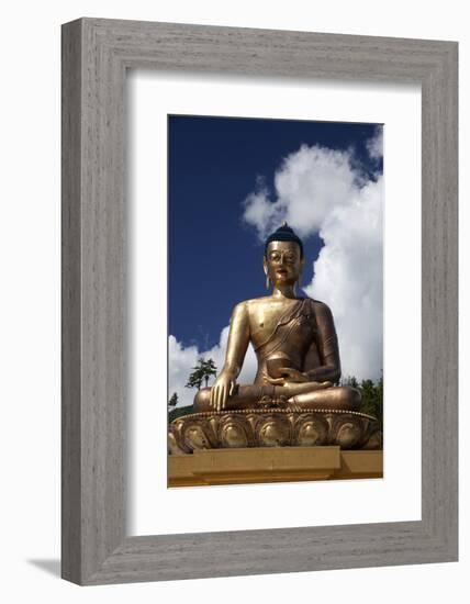 Asia, Bhutan, Thimpu. Buddha Dordenma Overlooking Thimpu-Kymri Wilt-Framed Photographic Print