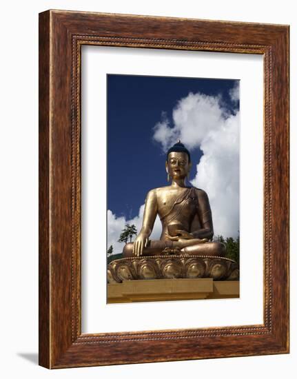 Asia, Bhutan, Thimpu. Buddha Dordenma Overlooking Thimpu-Kymri Wilt-Framed Photographic Print