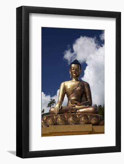 Asia, Bhutan, Thimpu. Buddha Dordenma Overlooking Thimpu-Kymri Wilt-Framed Photographic Print