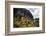 Asia, Bhutan, Thimpu. Sunflowers and Bhutanese Architecture-Kymri Wilt-Framed Photographic Print