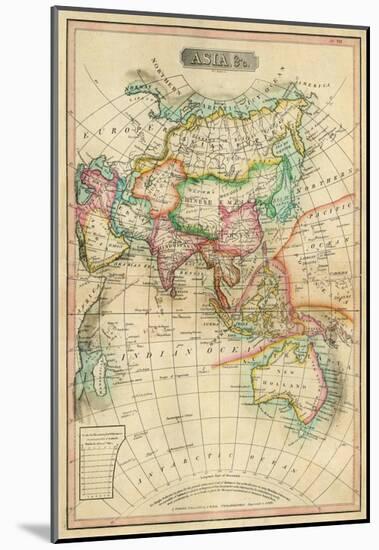 Asia, c.1820-John Melish-Mounted Art Print