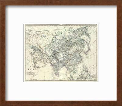 Asia C 1861 Art Print Alexander Keith Johnston Art Com