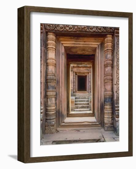 Asia, Cambodia, Angkor Wat Entryway-John Ford-Framed Photographic Print