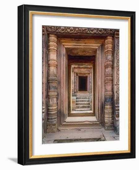 Asia, Cambodia, Angkor Wat Entryway-John Ford-Framed Photographic Print