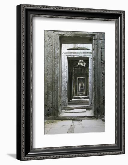 Asia Cambodia, Angkor Wat Hall-John Ford-Framed Photographic Print