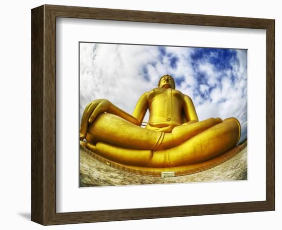 Asia, Golden Buddha in Ang Thong Province of Thailand-Terry Eggers-Framed Photographic Print