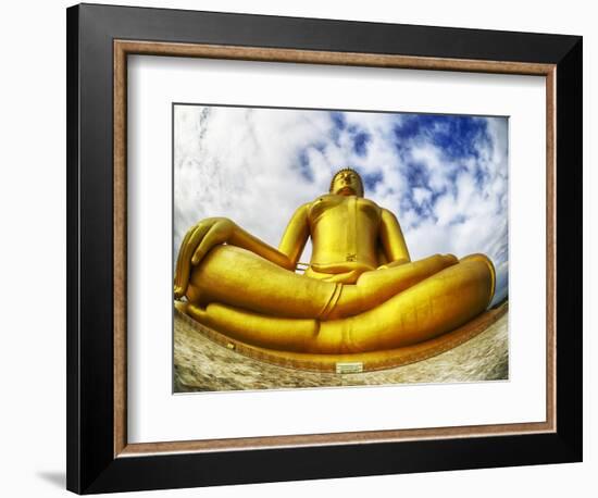 Asia, Golden Buddha in Ang Thong Province of Thailand-Terry Eggers-Framed Photographic Print