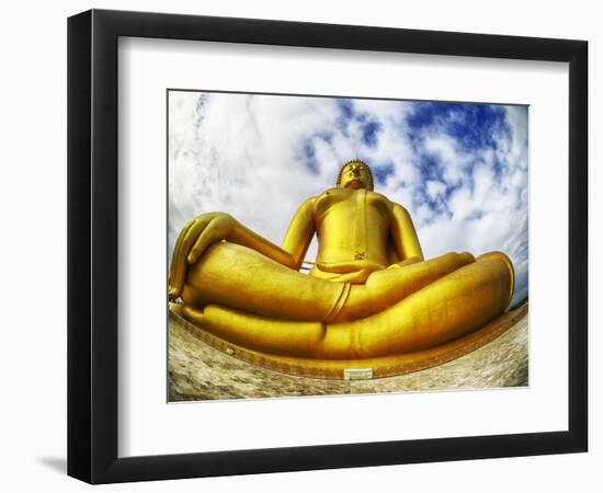 Asia, Golden Buddha in Ang Thong Province of Thailand-Terry Eggers-Framed Photographic Print