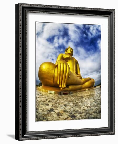 Asia, Golden Buddha in Ang Thong Province of Thailand-Terry Eggers-Framed Photographic Print