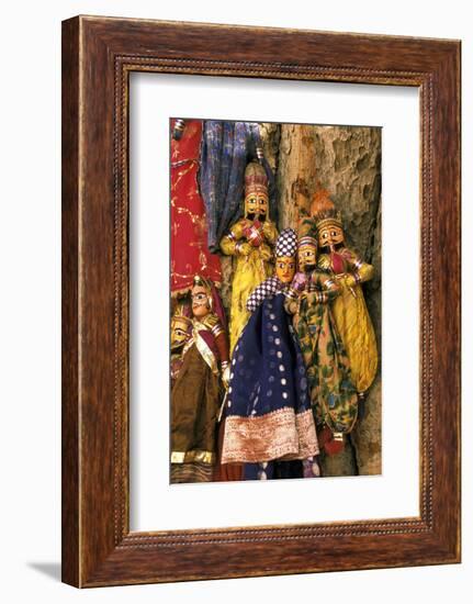 Asia, India, Amber. Paper mache puppets.-Claudia Adams-Framed Photographic Print