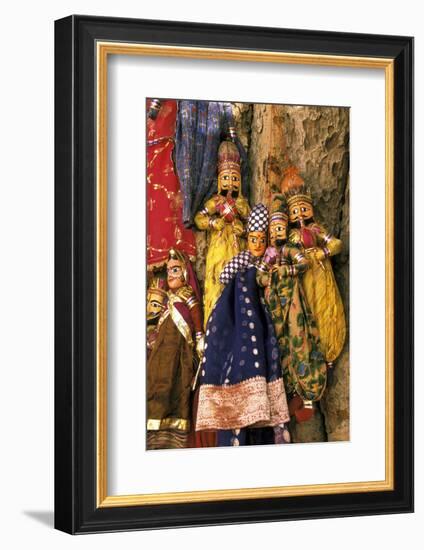 Asia, India, Amber. Paper mache puppets.-Claudia Adams-Framed Photographic Print