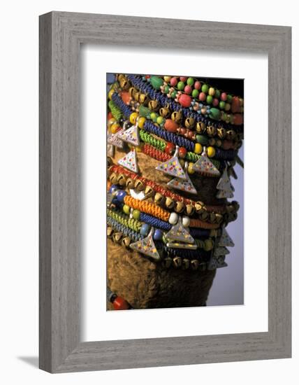 Asia, India, Pushkar. Camels necklaces, Pushkar Camel Festival.-Claudia Adams-Framed Photographic Print