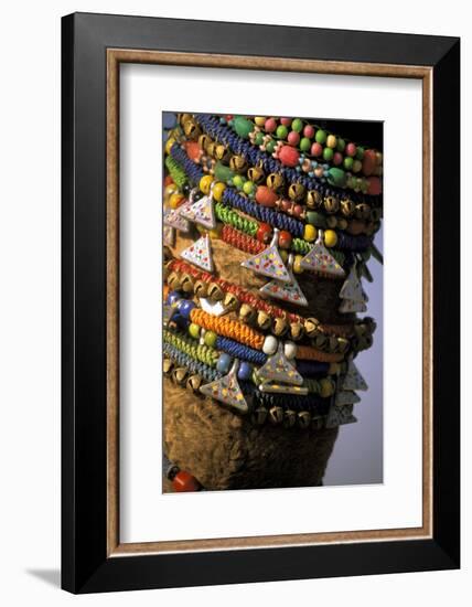 Asia, India, Pushkar. Camels necklaces, Pushkar Camel Festival.-Claudia Adams-Framed Photographic Print