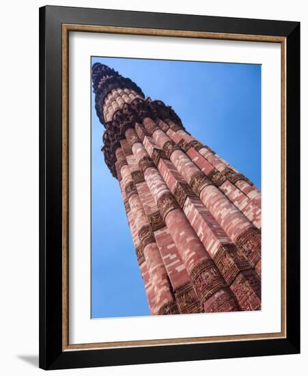 Asia. India, The Qtub Minar of the Alai-Darwaza complex in New Delhi.-Ralph H^ Bendjebar-Framed Photographic Print