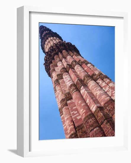 Asia. India, The Qtub Minar of the Alai-Darwaza complex in New Delhi.-Ralph H^ Bendjebar-Framed Photographic Print