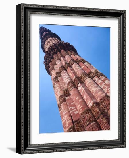 Asia. India, The Qtub Minar of the Alai-Darwaza complex in New Delhi.-Ralph H^ Bendjebar-Framed Photographic Print