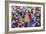 Asia, India, Uttar Pradesh, Nandgaon, Dancing During Holi Festival-ClickAlps-Framed Photographic Print