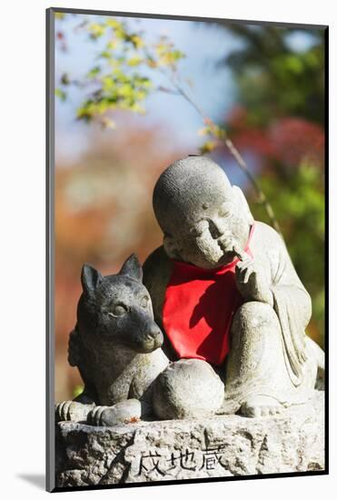 Asia, Japan, Honshu, Hiroshima Prefecture, Miyajima Island, Statue in Daisho in Temple-Christian Kober-Mounted Photographic Print