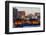 Asia, Japan, Honshu, Yokohama Bay, City Skyline and Mt Fuji-Christian Kober-Framed Photographic Print