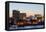 Asia, Japan, Honshu, Yokohama Bay, City Skyline and Mt Fuji-Christian Kober-Framed Premier Image Canvas