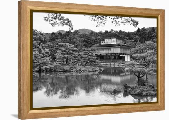 Asia, Japan, Kyoto. Kinkaku-Ji Zen Buddhist Temple-Dennis Flaherty-Framed Premier Image Canvas