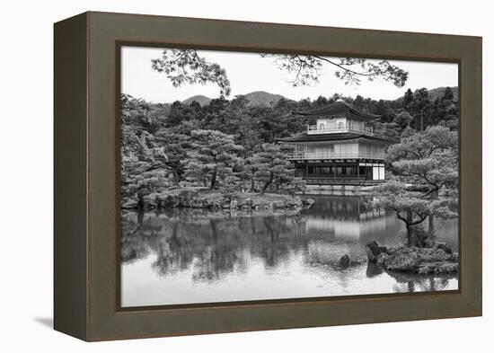 Asia, Japan, Kyoto. Kinkaku-Ji Zen Buddhist Temple-Dennis Flaherty-Framed Premier Image Canvas