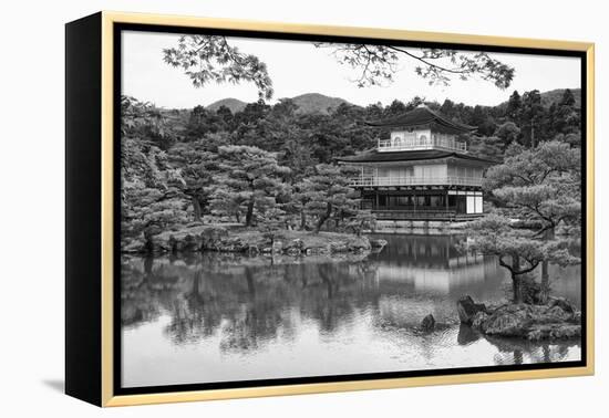 Asia, Japan, Kyoto. Kinkaku-Ji Zen Buddhist Temple-Dennis Flaherty-Framed Premier Image Canvas