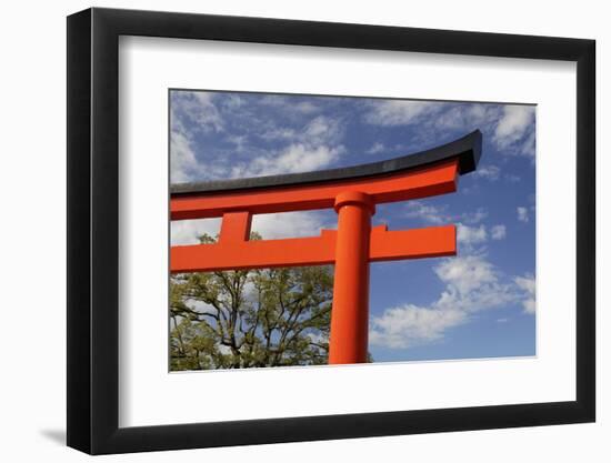 Asia, Japan, Kyoto. Torii Gate at Fushimi-Inari-Taisha Shinto Shrine.-Jaynes Gallery-Framed Photographic Print