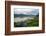 Asia, Nepal, Pokhara. Boats in the water lilies on Phewa Lake.-Janell Davidson-Framed Photographic Print