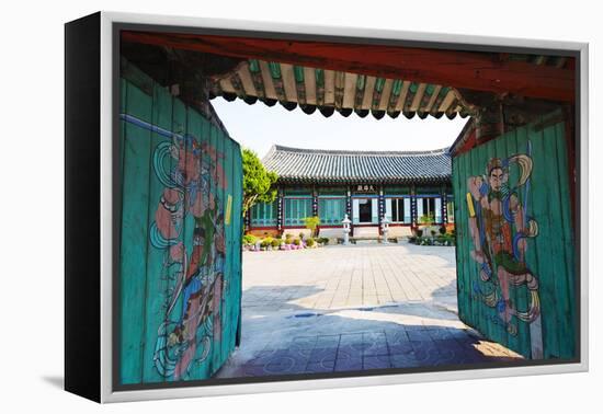 Asia, Republic of Korea, South Korea, Gyeongsangbuk-Do, Gyeongju, Sambulsa Temple, UNESCO Site-Christian Kober-Framed Premier Image Canvas