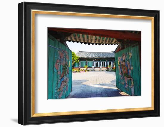 Asia, Republic of Korea, South Korea, Gyeongsangbuk-Do, Gyeongju, Sambulsa Temple, UNESCO Site-Christian Kober-Framed Photographic Print