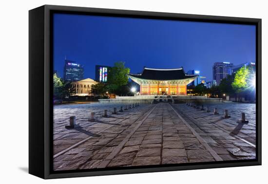 Asia, Republic of Korea, South Korea, Seoul, Deoksugung Palace-Christian Kober-Framed Premier Image Canvas