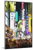 Asia, Republic of Korea, South Korea, Seoul, Neon Lit Streets of Myeong-Dong-Christian Kober-Mounted Photographic Print