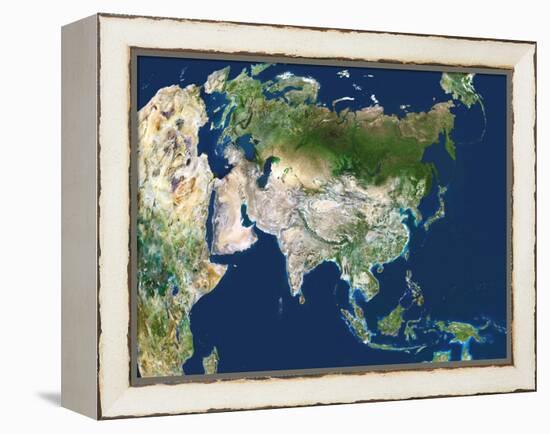 Asia, Satellite Image-PLANETOBSERVER-Framed Premier Image Canvas