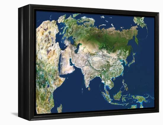 Asia, Satellite Image-PLANETOBSERVER-Framed Premier Image Canvas