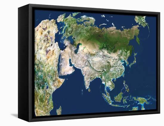 Asia, Satellite Image-PLANETOBSERVER-Framed Premier Image Canvas