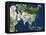 Asia, Satellite Image-PLANETOBSERVER-Framed Premier Image Canvas