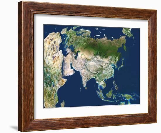 Asia, Satellite Image-PLANETOBSERVER-Framed Photographic Print