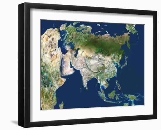 Asia, Satellite Image-PLANETOBSERVER-Framed Photographic Print