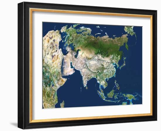 Asia, Satellite Image-PLANETOBSERVER-Framed Photographic Print