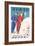 Asia Ski Travel Poster-null-Framed Art Print