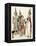 Asia: Traditional Costumes of the Population of the Asian Continent. Indigenous Actors and Actresse-null-Framed Premier Image Canvas