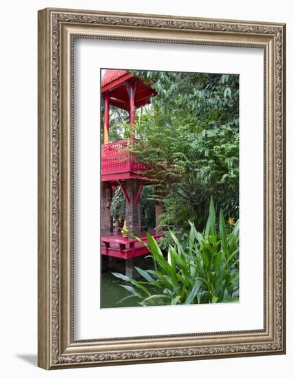 Asian Art and Artifacts, Garden Bell Tower, the Prasart Museum, Bangkok, Thailand-Cindy Miller Hopkins-Framed Photographic Print