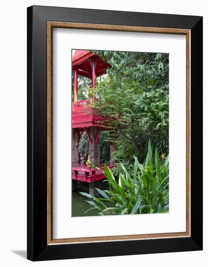 Asian Art and Artifacts, Garden Bell Tower, the Prasart Museum, Bangkok, Thailand-Cindy Miller Hopkins-Framed Photographic Print