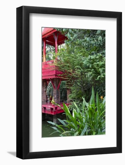 Asian Art and Artifacts, Garden Bell Tower, the Prasart Museum, Bangkok, Thailand-Cindy Miller Hopkins-Framed Photographic Print